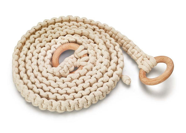 Macarame Yoga Mat Strap - White | Verified Sustainable Yoga Strap on Brown Living™