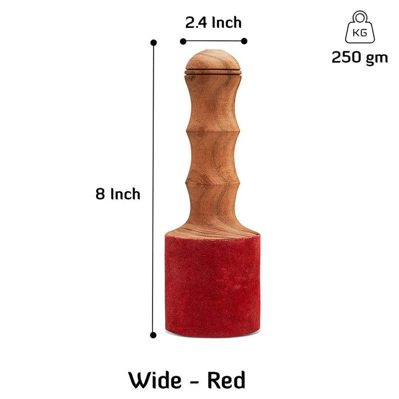 Mallet Red Wide - 6cm | Verified Sustainable Musical Instruments on Brown Living™