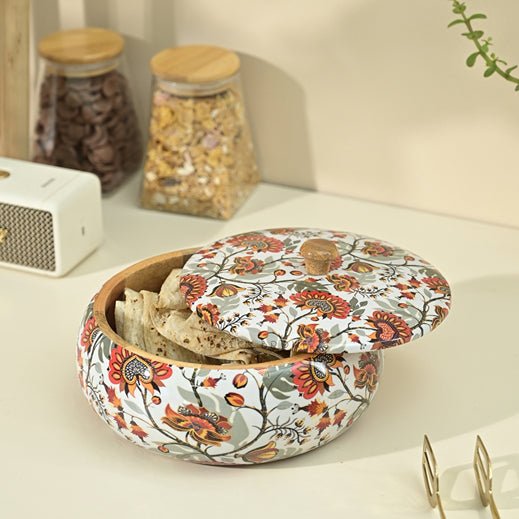 Marigold Wooden Casserole Roti Box | Verified Sustainable Baskets & Boxes on Brown Living™