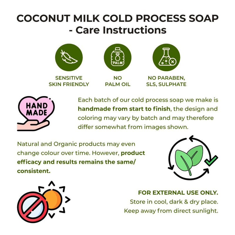 Mini Sattvic Coconut Milk and Green Gram Beans Cold Process Exfoliating Soap (50 g) | Verified Sustainable Body Soap on Brown Living™