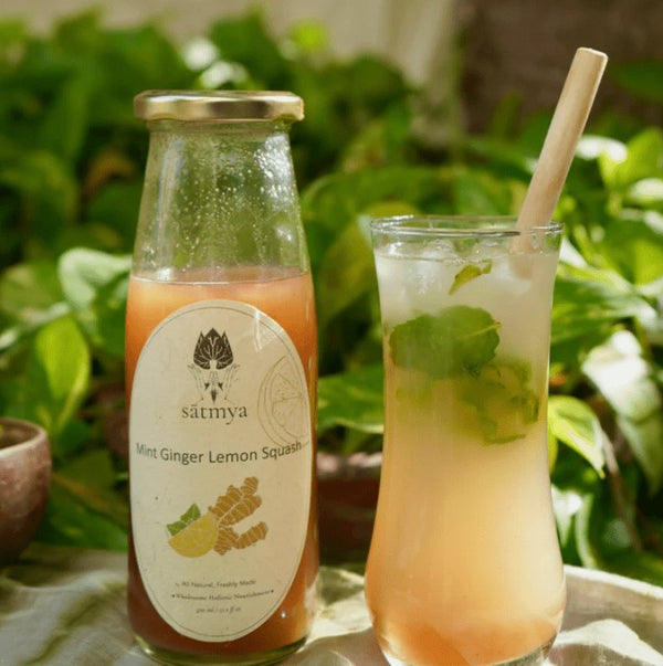 Mint Ginger Lemon Squash | Verified Sustainable Health & Energy Drinks on Brown Living™