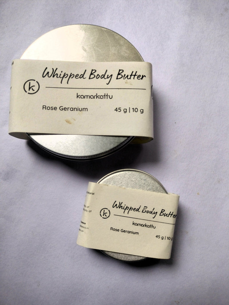 Natural Body Butter - Rose Geranium - 45 g | Verified Sustainable Body Butter on Brown Living™