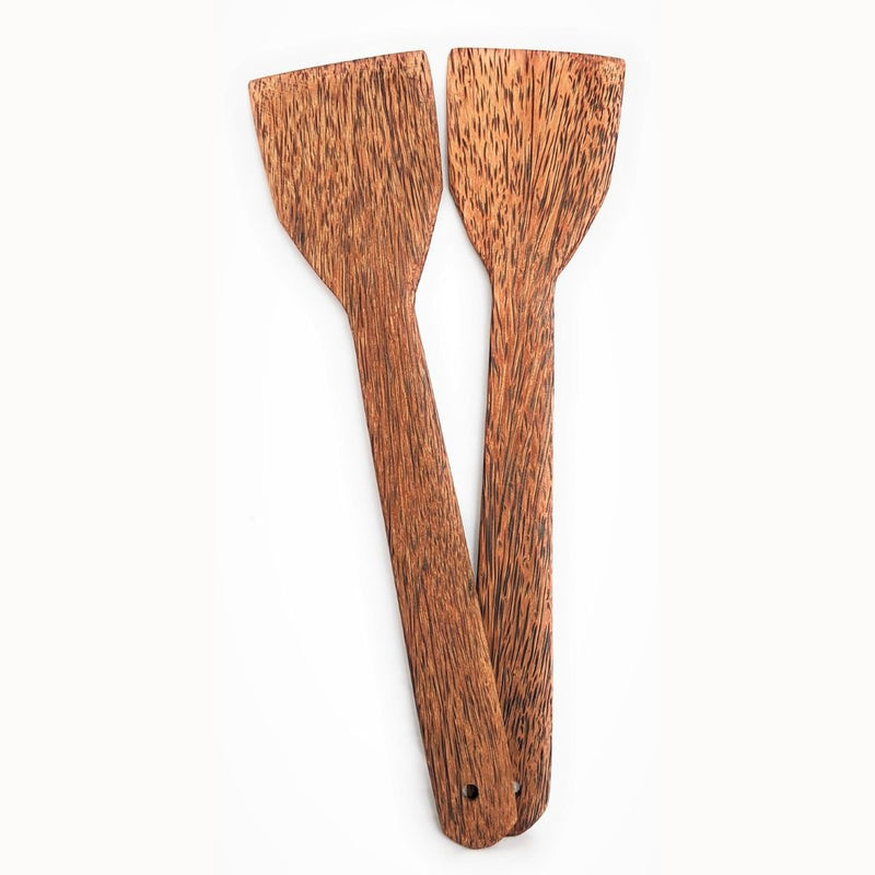 Non - Stick Coconut Wooden Spatula (Set of 2) | Verified Sustainable Cutlery on Brown Living™