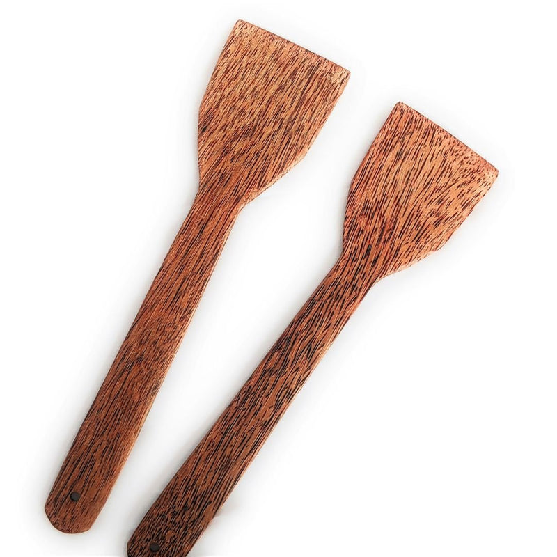 Non - Stick Coconut Wooden Spatula (Set of 2) | Verified Sustainable Cutlery on Brown Living™