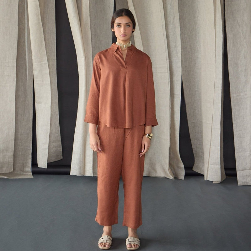 Nutshell Linen Co - ord Set | Verified Sustainable Womens Co - Ord Sets on Brown Living™