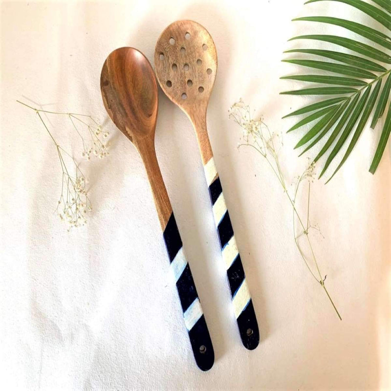 Ocean Blue Cooking Spoon | Set Of 2