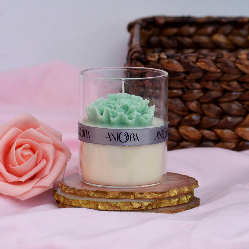 Ocean Breeze Floral Jar Soy Wax Candle | Verified Sustainable Candles & Fragrances on Brown Living™