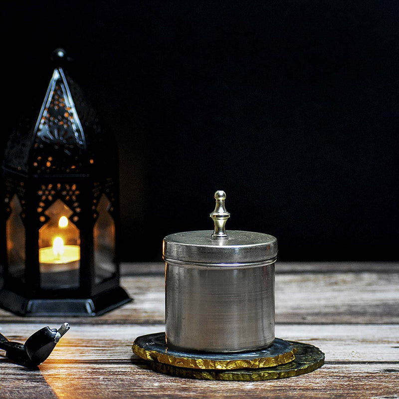 Ocean Breeze Silver Metal Soy Wax Candle | Verified Sustainable Candles & Fragrances on Brown Living™