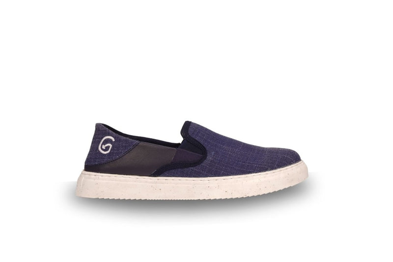 Oceanease Men's Vegan Slip - On Shoes in Navy Blue | Verified Sustainable Mens Slipons on Brown Living™