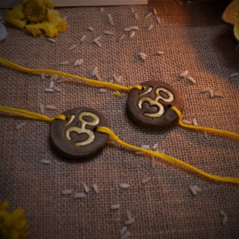 Om Plantable Seed Rakhi - Set of 2 | Verified Sustainable Rakhi on Brown Living™