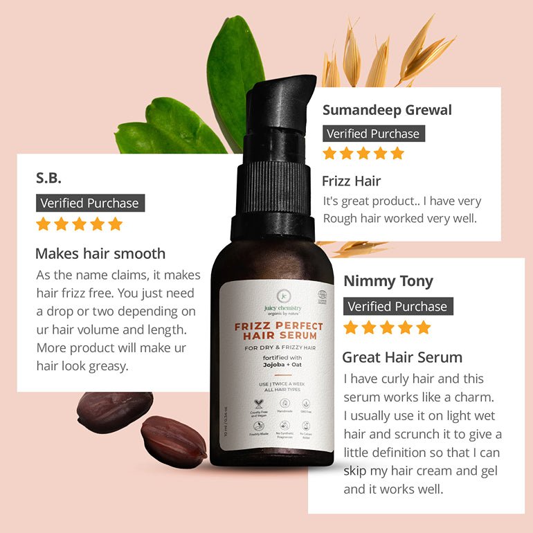 Organic Leave - in Frizz Perfect Hair Serum - 30 ml | Verified Sustainable Hair Serum on Brown Living™