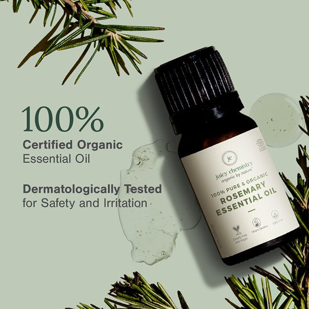 Organic Rosemary Essential Oil - 10ml | Verified Sustainable Face Serum on Brown Living™