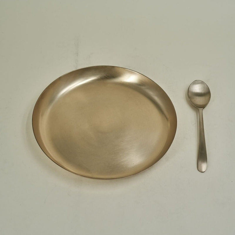 Original Kansa/ Bronze Breakfast Plate | Verified Sustainable Plates & Bowls on Brown Living™