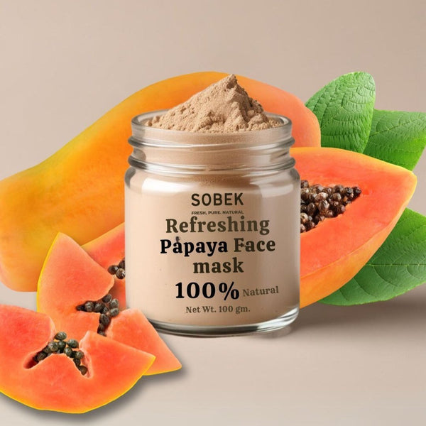 Papaya Refreshing Powder Face Mask/Pack 100 g | Verified Sustainable Face Mask on Brown Living™