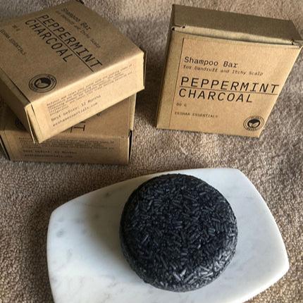 Peppermint - Charcoal Shampoo Bar for Dandruff and Itchy Scalp | Verified Sustainable Hair Shampoo Bar on Brown Living™