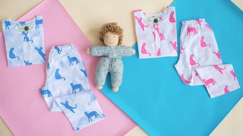 Pink Panther - Unisex Kids Cotton Nightwear | Verified Sustainable Kids Pyjamas on Brown Living™