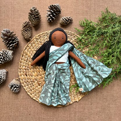 Play Set - Raji - Cotton Fabric Toy - Deep | Verified Sustainable Role & Pretend Play Toys on Brown Living™