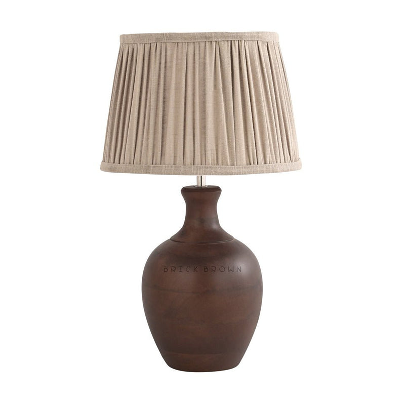 Potra Night Lamp | Handcrafted Mango Wood Table Lamp | Verified Sustainable Lamps & Lighting on Brown Living™