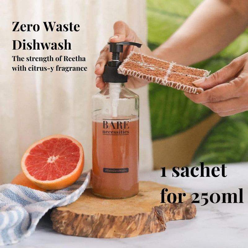 Powder to Liquid Dishwash with Dispenser | Verified Sustainable Cleaning Supplies on Brown Living™