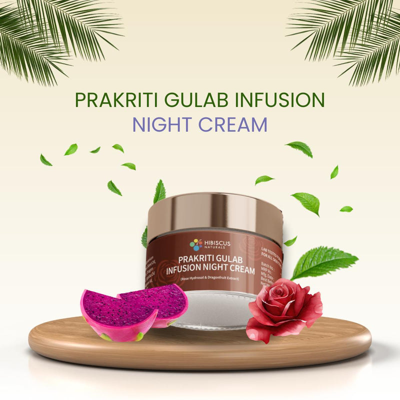 Prakriti - Gulab Infused Rejuvenating Night Cream | Verified Sustainable Face Cream on Brown Living™