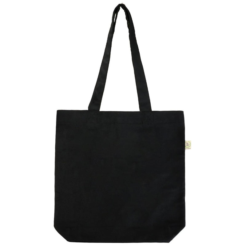 Premium Cotton Canvas Tote Bag - Aztec Black | Verified Sustainable Tote Bag on Brown Living™