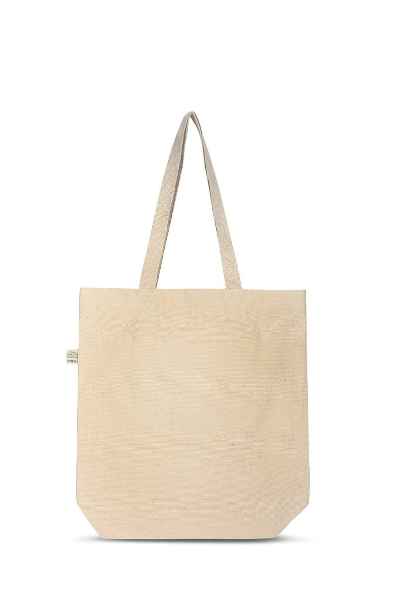 Premium Cotton Canvas Tote Bag - Bone White | Verified Sustainable Tote Bag on Brown Living™