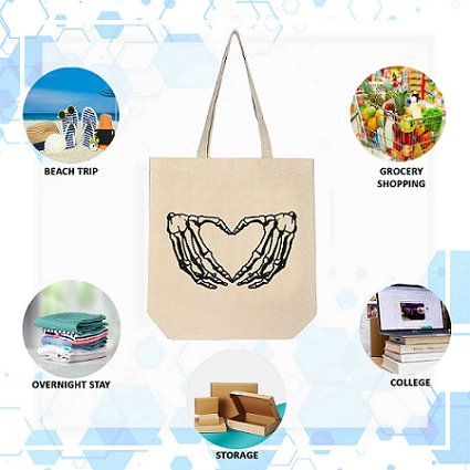 Premium Cotton Canvas Tote Bag - Bone White | Verified Sustainable Tote Bag on Brown Living™