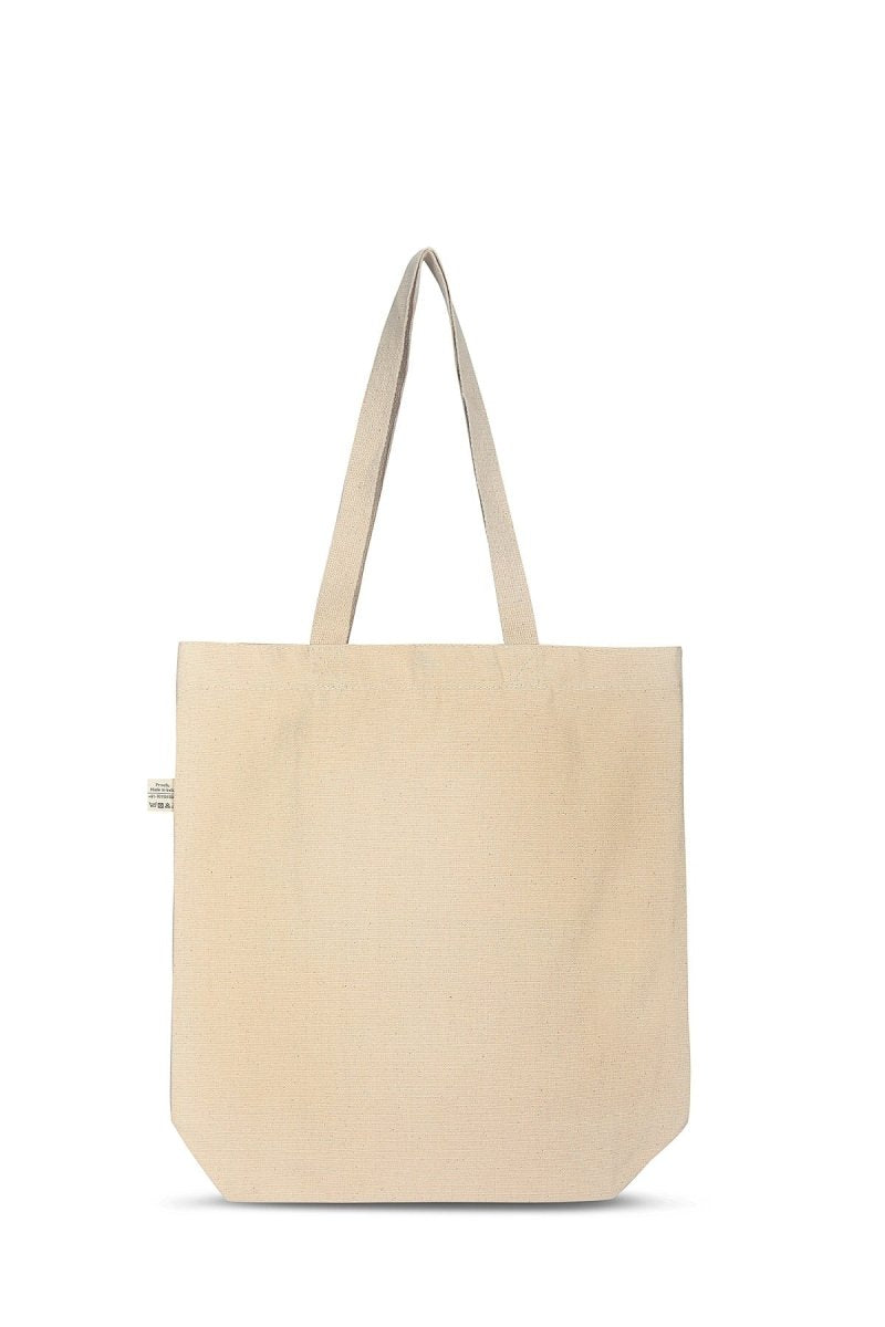 Premium Cotton Canvas Tote Bag - Hakuna Matata White | Verified Sustainable Tote Bag on Brown Living™