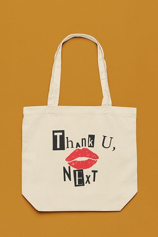 Premium Cotton Canvas Tote Bag - Thank You White | Verified Sustainable Tote Bag on Brown Living™