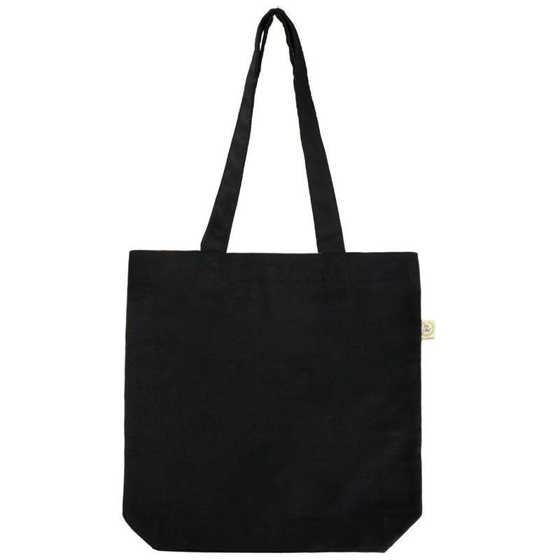 Premium Cotton Canvas Tote Bag - Zebra Black | Verified Sustainable Tote Bag on Brown Living™