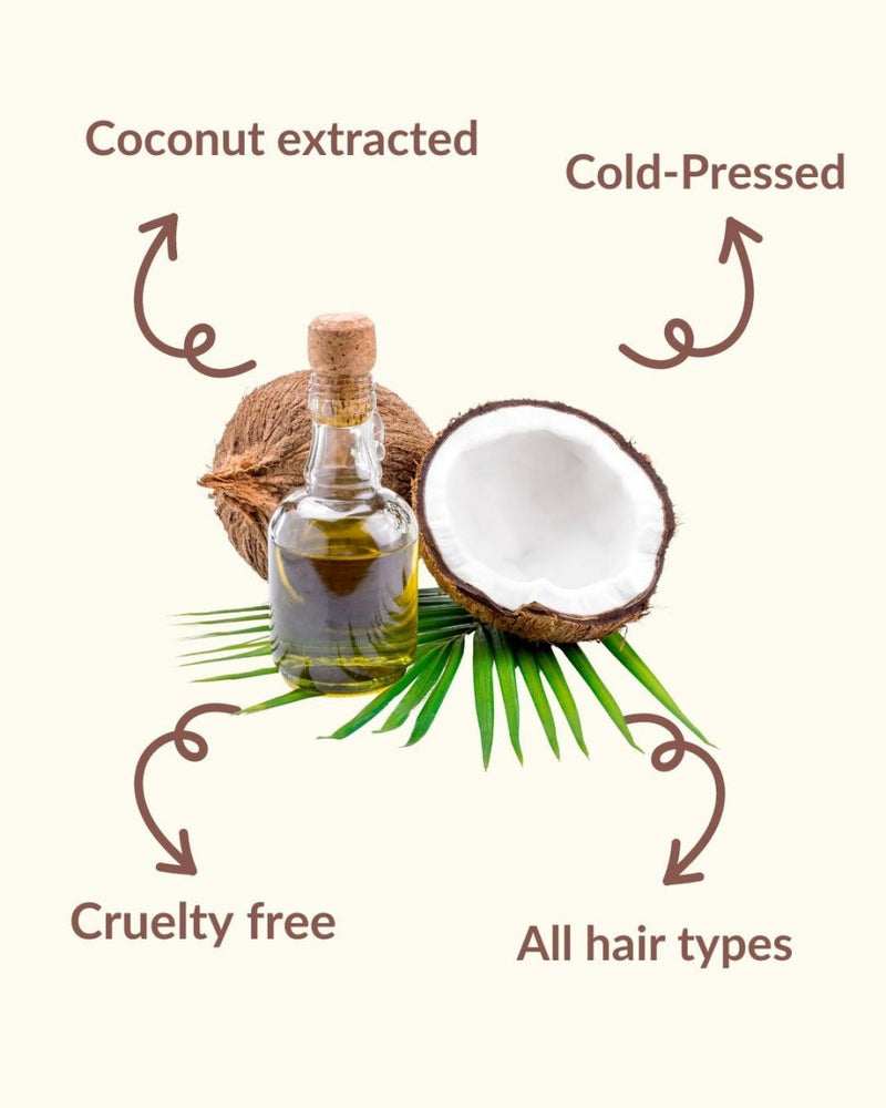 Pure Coconut Oil | Cold Pressed Gluten Free 100 ml | Verified Sustainable Hair Oil on Brown Living™