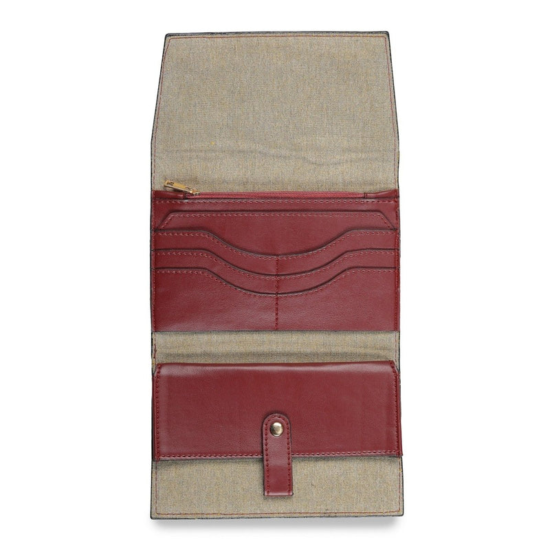 Pustak - Detailed Vegan Cactus Leather Wallet | Verified Sustainable on Brown Living™