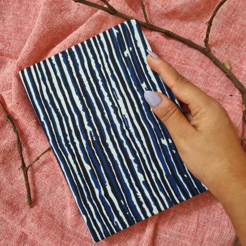 Rainy Jungle- Upcycled Fabric Journal-Hard-bound | Verified Sustainable Notebooks & Notepads on Brown Living™