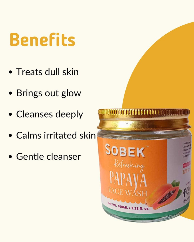 Ripe Papaya Refreshing Facewash | Toxins Free | Verified Sustainable Face Wash on Brown Living™