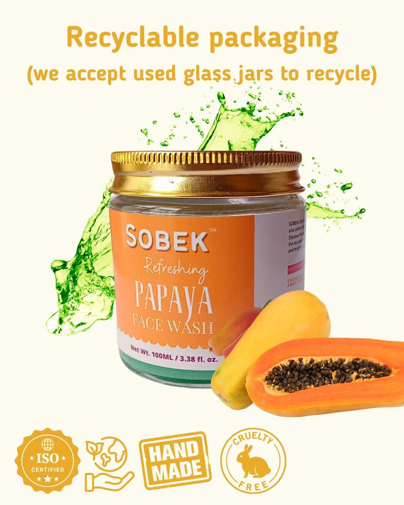 Ripe Papaya Refreshing Facewash | Toxins Free | Verified Sustainable Face Wash on Brown Living™