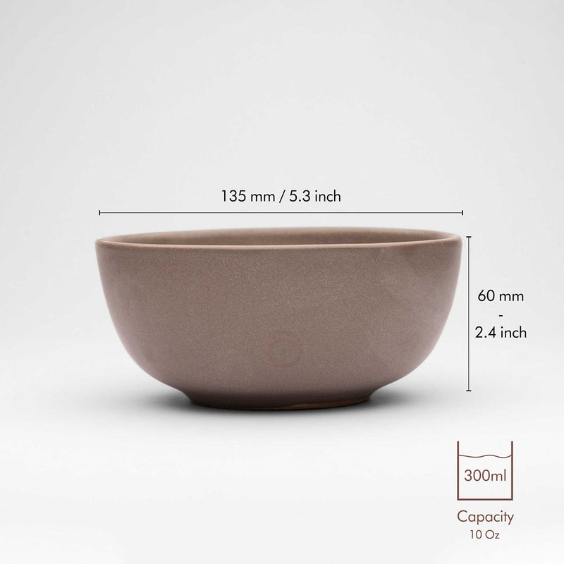 Rock - Recycled Ceramic Bowls | Set of 2 | Verified Sustainable Cups & Saucers on Brown Living™