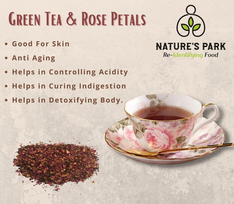 Rose Green Tea Can (125 g) | Verified Sustainable Tea on Brown Living™