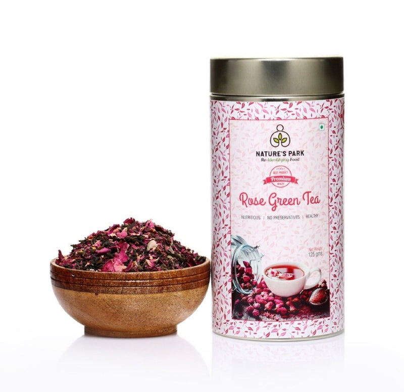 Rose Green Tea Can (125 g) | Verified Sustainable Tea on Brown Living™