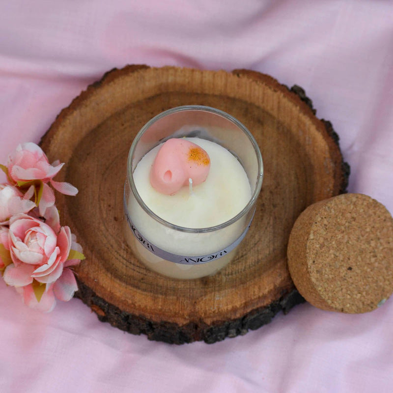 Rose Heart Jar Soy Wax Candle | Verified Sustainable Candles & Fragrances on Brown Living™