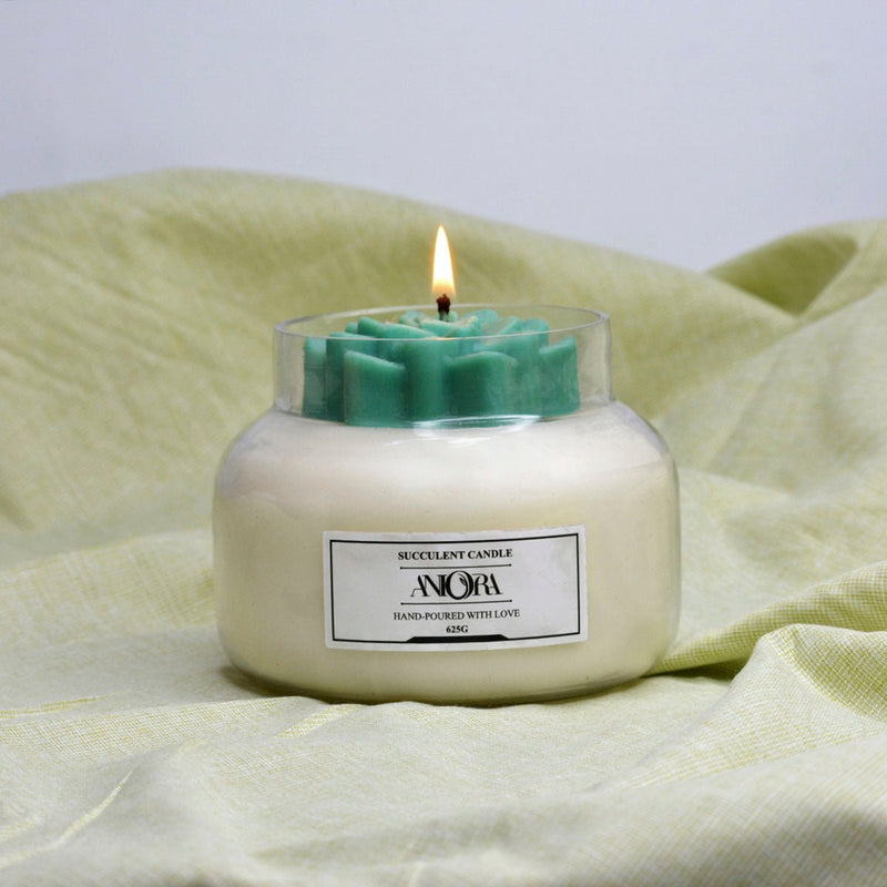 Rose Succulent Soy Soy Wax Candle | Verified Sustainable Candles & Fragrances on Brown Living™