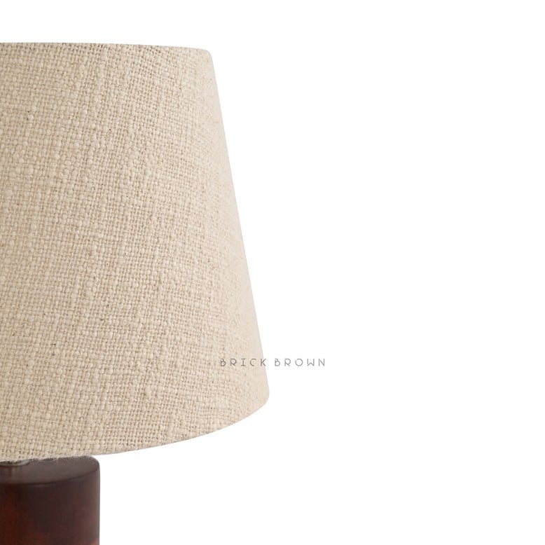 Rounded Twist Night Lamp | Handcrafted Mango Wood Table Lamp | Verified Sustainable Lamps & Lighting on Brown Living™