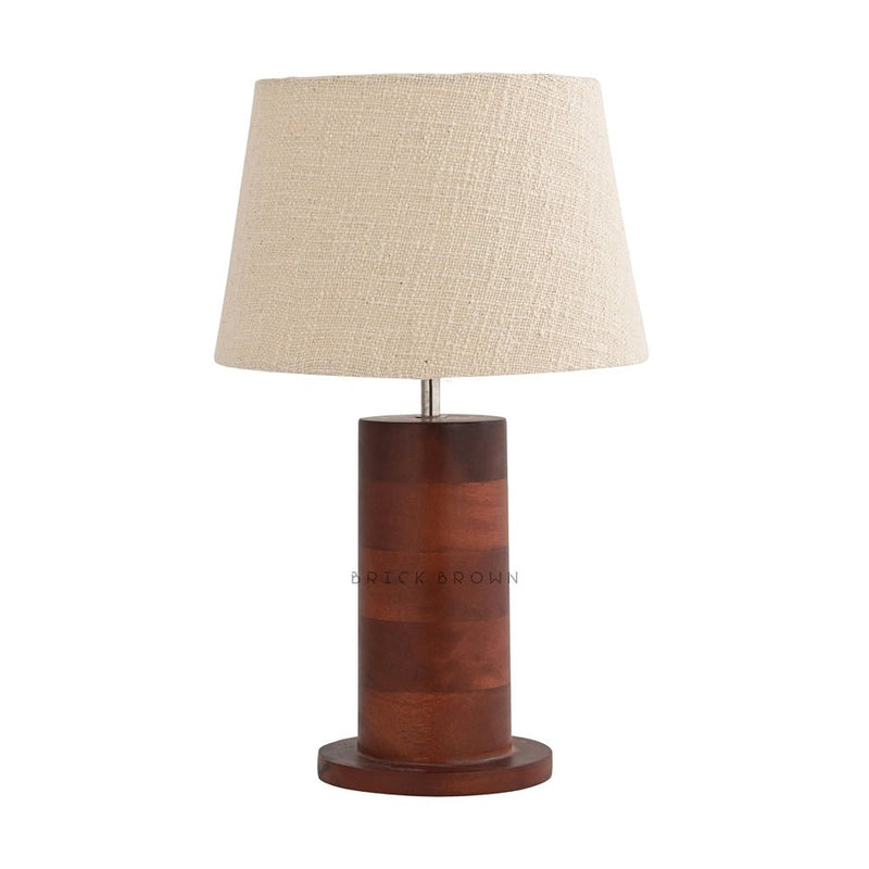 Rounded Twist Night Lamp | Handcrafted Mango Wood Table Lamp | Verified Sustainable Lamps & Lighting on Brown Living™