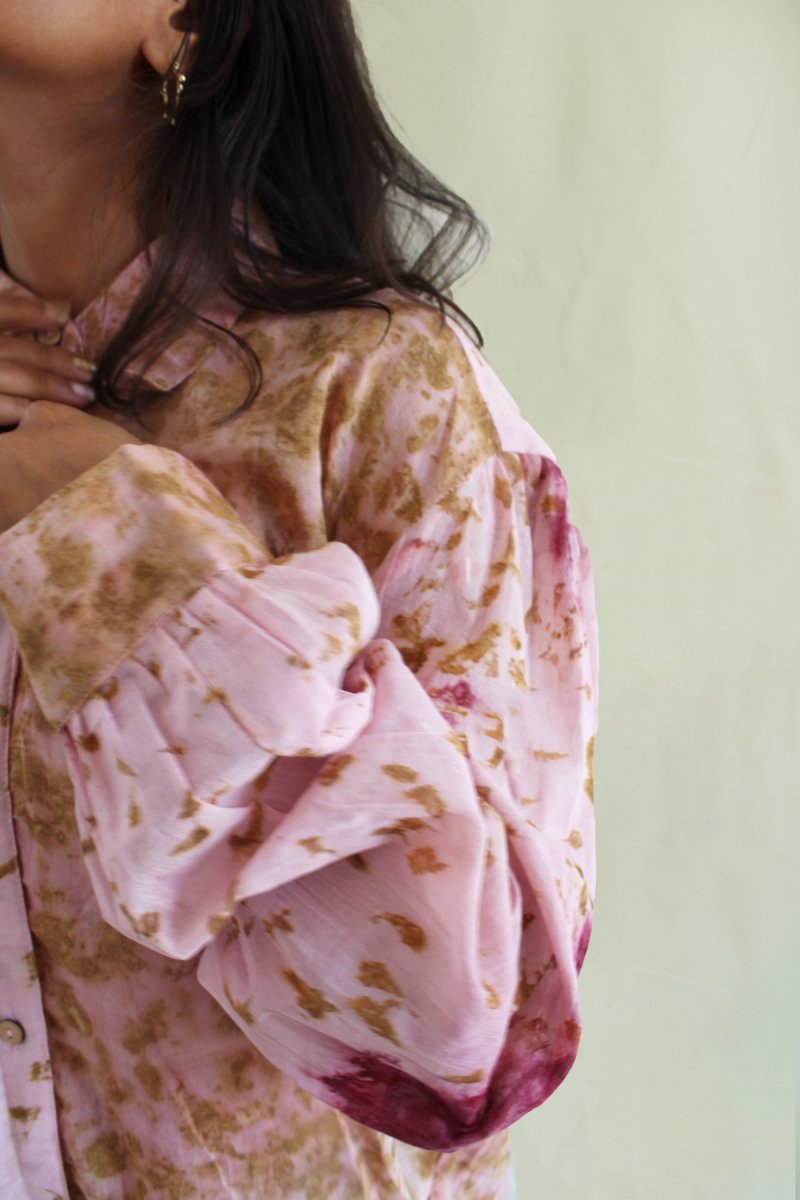 Sakura Handwoven Mul Shirt Pink | Verified Sustainable Womens Shirt on Brown Living™