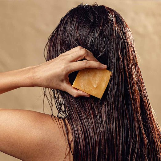 Satin Cascade | Handmade Orange & Lemon Conditioner Bar (120gm) | Verified Sustainable Hair Conditioner on Brown Living™