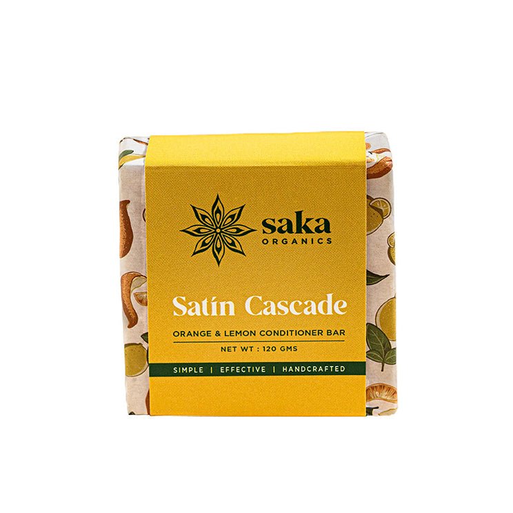 Satin Cascade | Handmade Orange & Lemon Conditioner Bar (120gm) | Verified Sustainable Hair Conditioner on Brown Living™