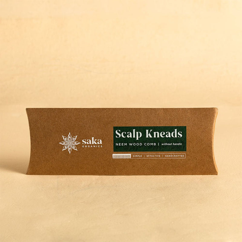 Scalp Kneads | Handmade Bamboo Neem Wood Comb Without Handle (1 pc) | Verified Sustainable Hair Comb on Brown Living™