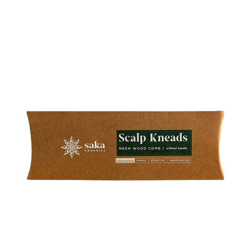 Scalp Kneads | Handmade Bamboo Neem Wood Comb Without Handle (1 pc) | Verified Sustainable Hair Comb on Brown Living™