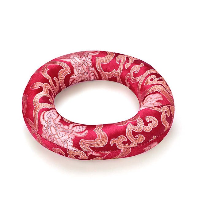 Silk Ring Cushions for Singing Bowl - Pink 12cms | Verified Sustainable Musical Instruments on Brown Living™