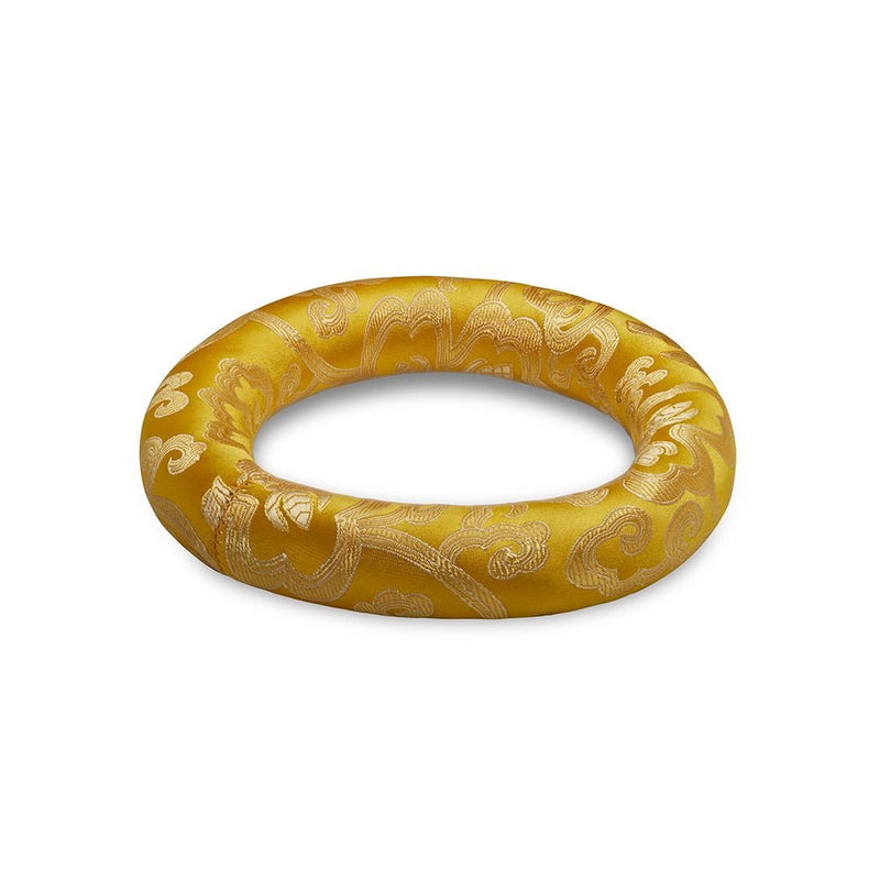 Silk Ring Cushions for Singing Bowl - Yellow - 10cms | Verified Sustainable Musical Instruments on Brown Living™