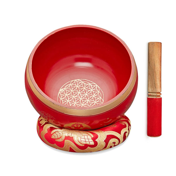 Singing Bowls Sacred Symbol Bowls - SacredSymbol Red - 35 inches | Verified Sustainable Musical Instruments on Brown Living™